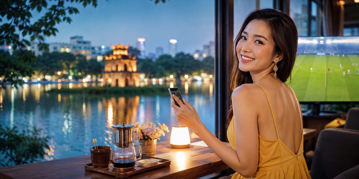 Màn hình ứng dụng casino trực tuyến trên điện thoại của người chơi tại Việt Nam